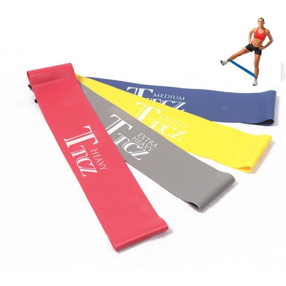 4pcs Rubber Fitness Training Strength Resistance Band Exercise Yoga Bands Loops - Picture 2 of 6